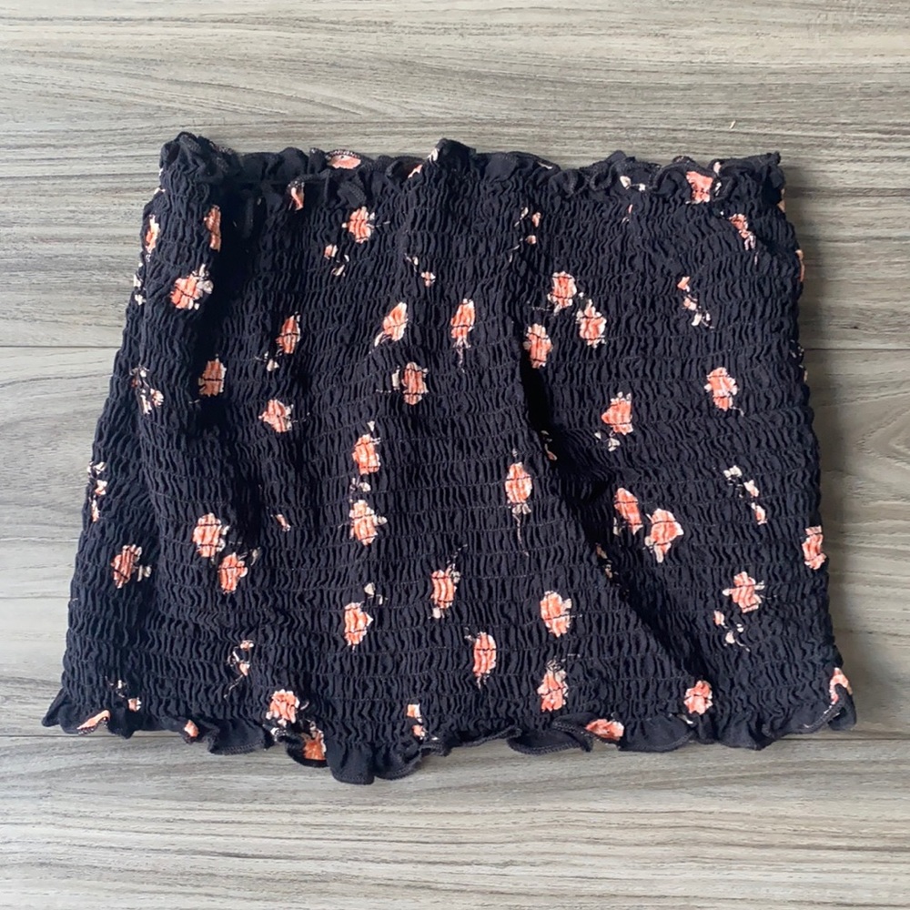 Smocked Floral Tube Top Going Out Vacation Y2K 2000s 2010s vibes